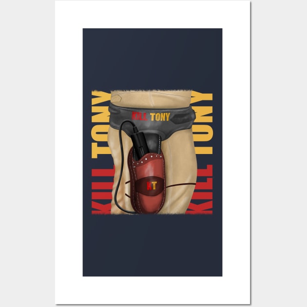 Kill Tony Podcast-Themed Gun Holster With Kill Tony Logo (Black) Wall Art by Ina